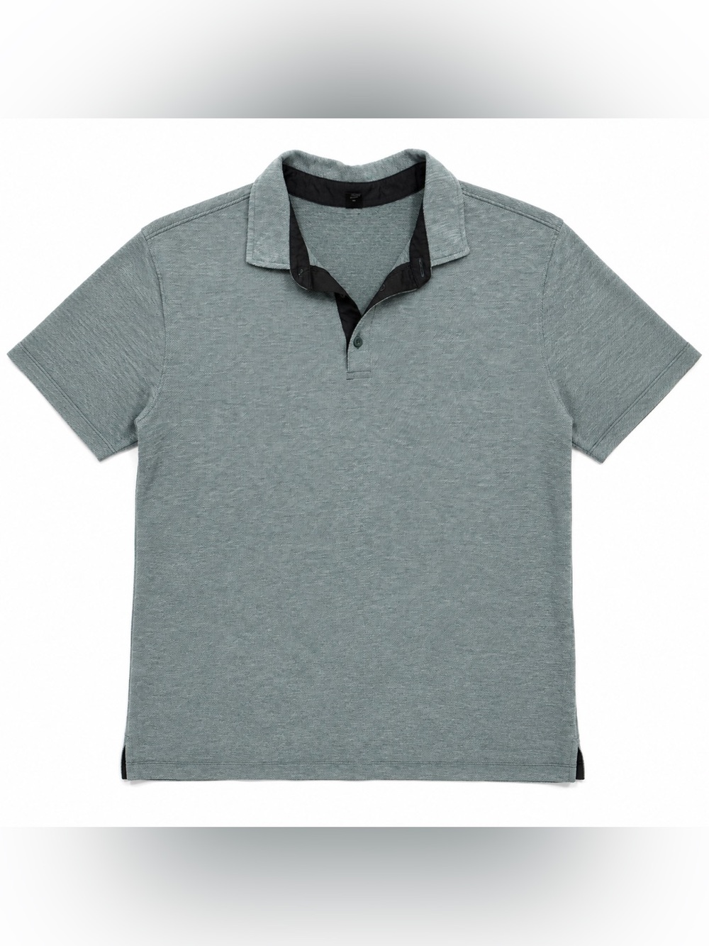 Lululemon Men’s Evolution Polo Shirt Large Green Heather Short Sleeve Golf Polo